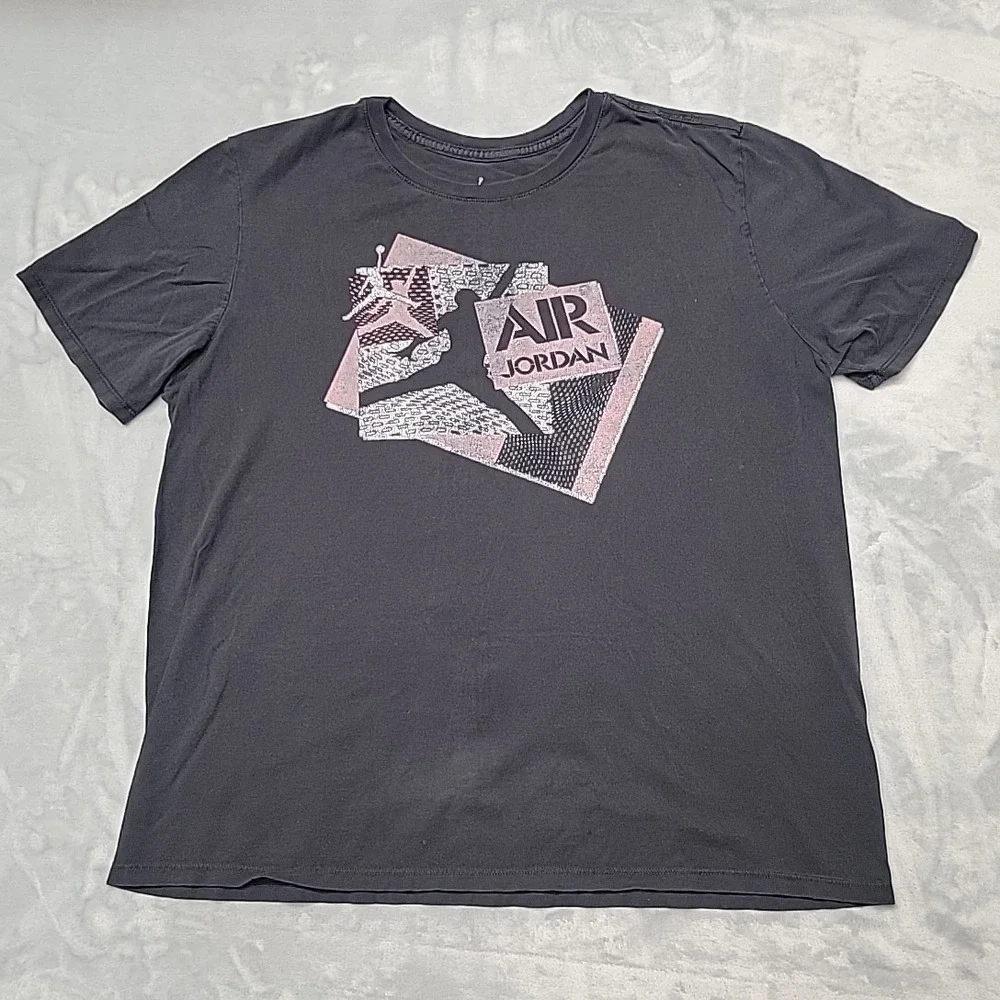 Jordan Shirt Mens XL Black Air Jordan Graphic Tee Jumpman Short Sleeve